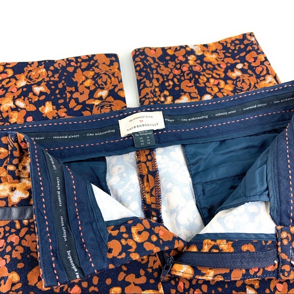 Anthro Essential Slim Pants in 70s Floral - Picture 6 of 8